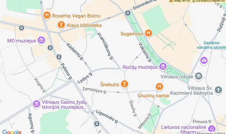 Šauni vietelė žemėlapis