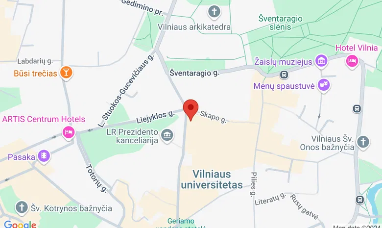 VU Filosofijos fakultetas  žemėlapis