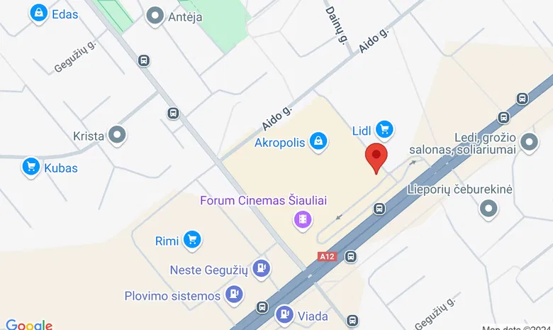 Olympic Casino Šiauliai žemėlapis