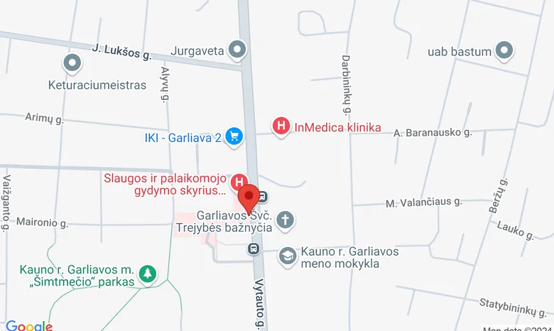Garliava žemėlapis
