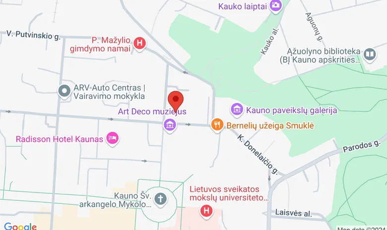 KTU Ekonomikos ir verslo fakultetas žemėlapis