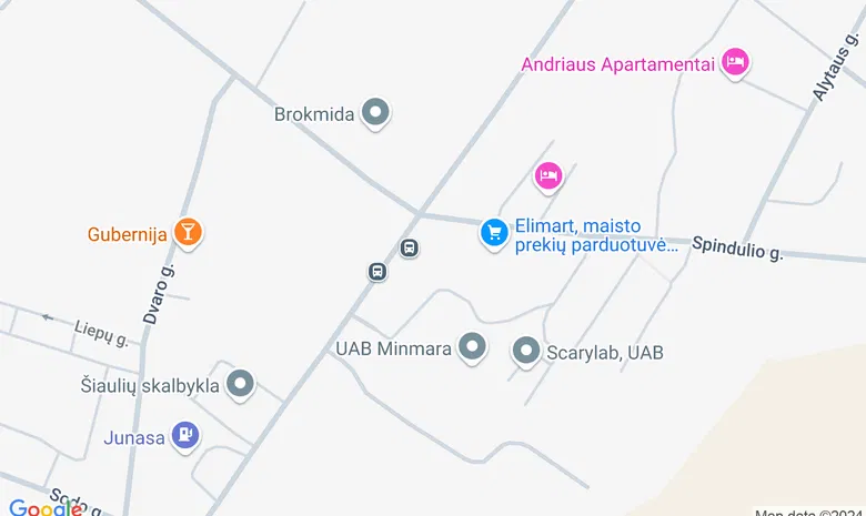 Šiaulių kultūros centro Aklųjų ir silpnaregių skyrius žemėlapis