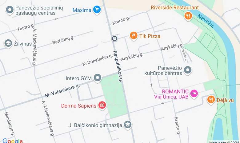 Skaistakalnio parkas žemėlapis
