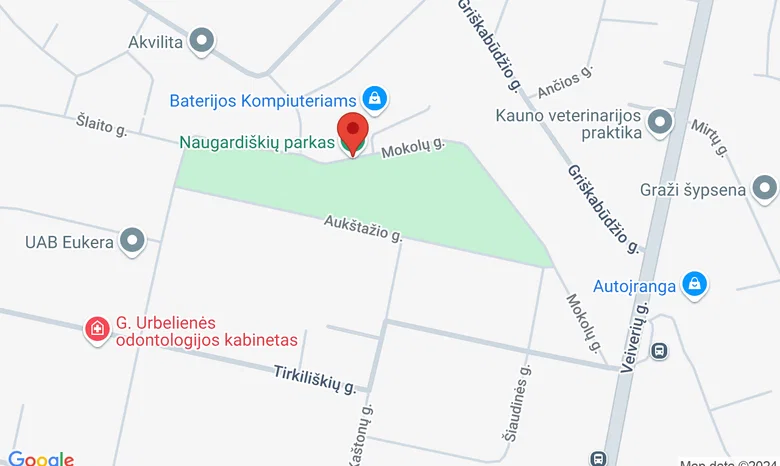 Naugardiškių parkas žemėlapis