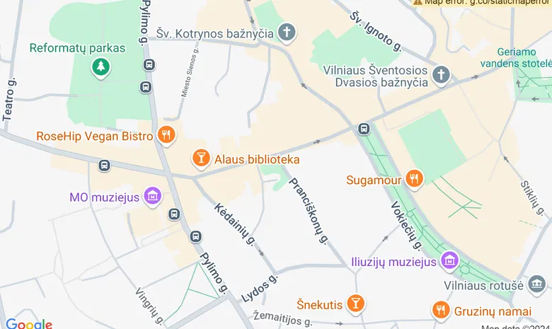 Švč. M. Marijos Ėmimo į dangų bažnyčia žemėlapis