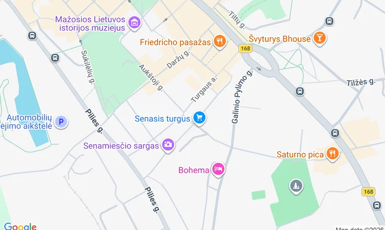 Senasis Klaipėdos turgus žemėlapis