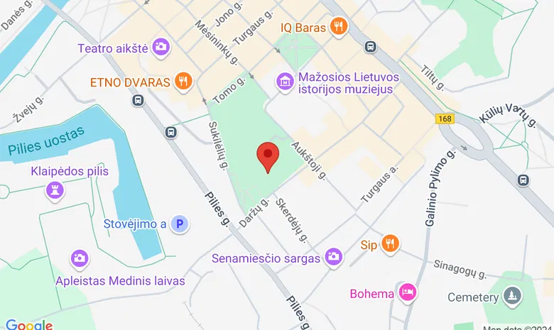 VDA Klaipėdos fakultetas žemėlapis