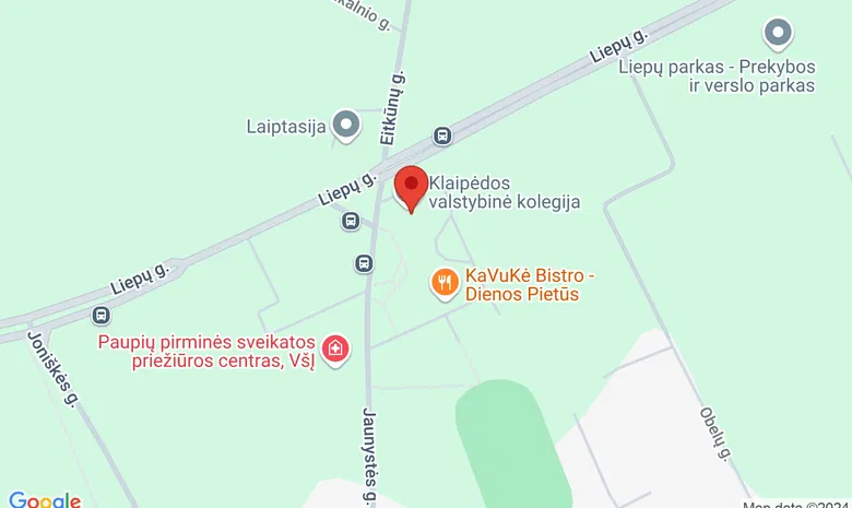 Klaipėdos valstybinė kolegija žemėlapis
