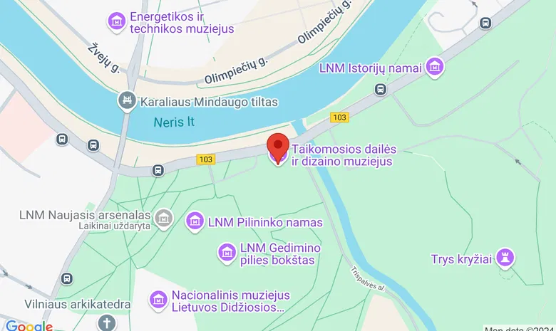 Taikomosios dailės muziejus žemėlapis