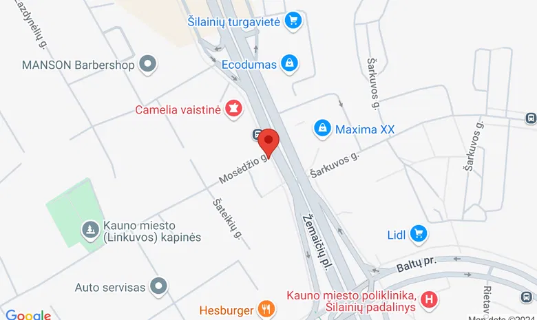 Biokosmetikos akademija Mosėdžio g. 7 žemėlapis