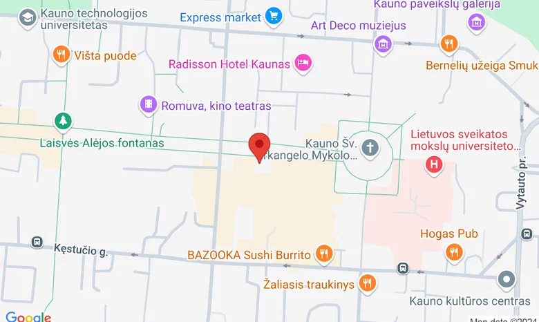 Kauno informacinių technologijų mokykla žemėlapis
