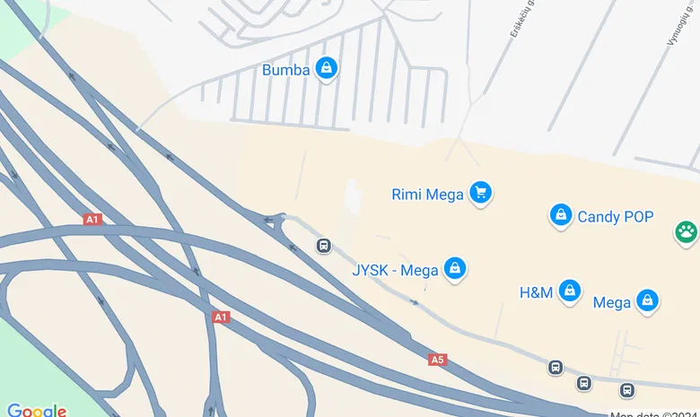 Knygynas Vaga, PLC Mega žemėlapis