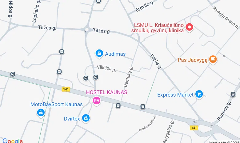 Vilkija žemėlapis