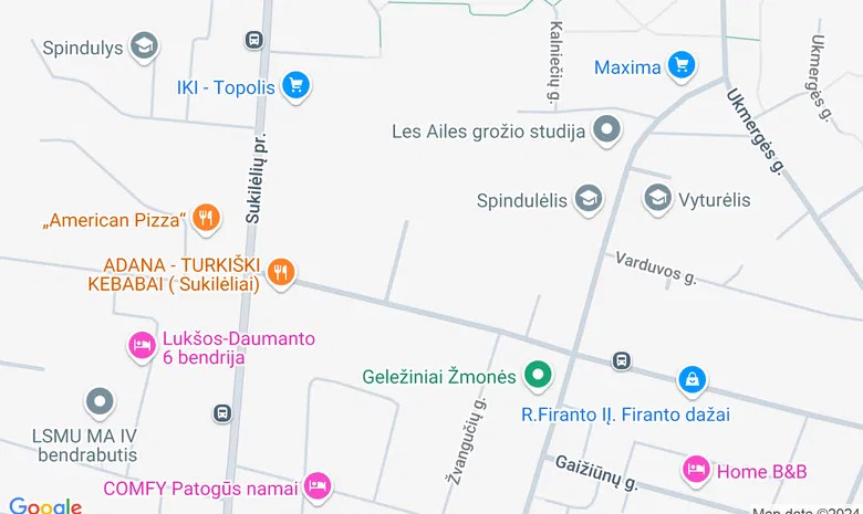Kūrybos namai "UNIQUM" žemėlapis