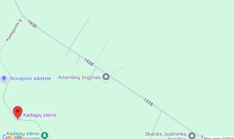 Kadagių slėnis žemėlapis