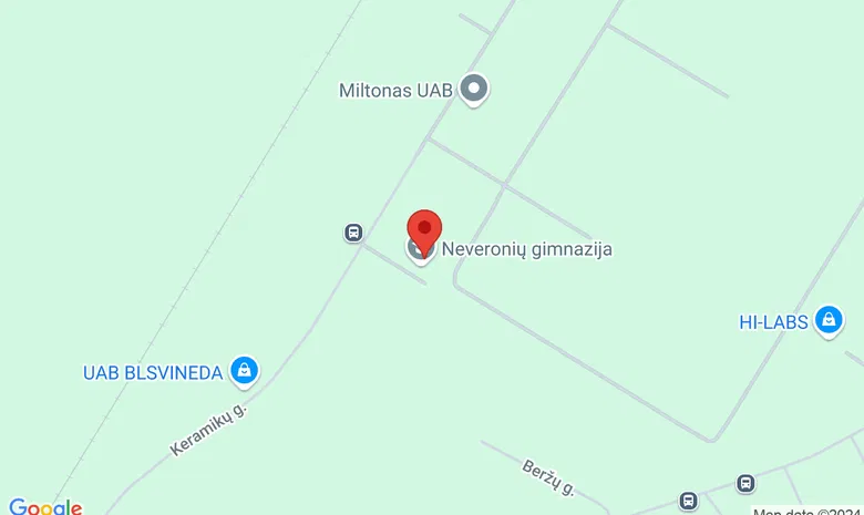 Neveronių gimnazija žemėlapis