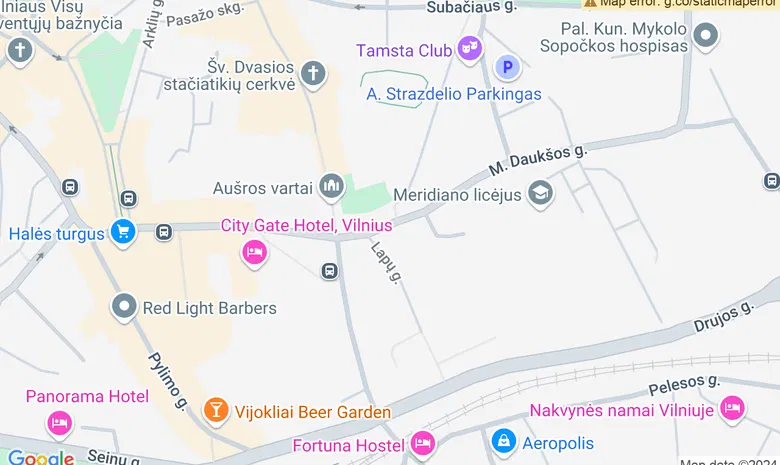 Mados ir meno studija "Trend Wave" žemėlapis