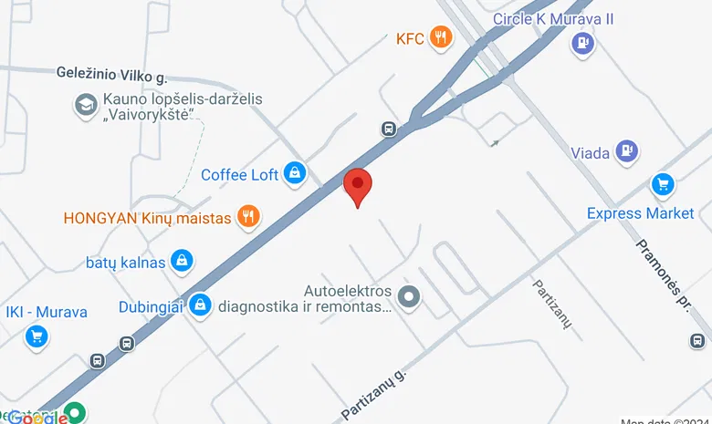 Šokių studija "Vanila" žemėlapis