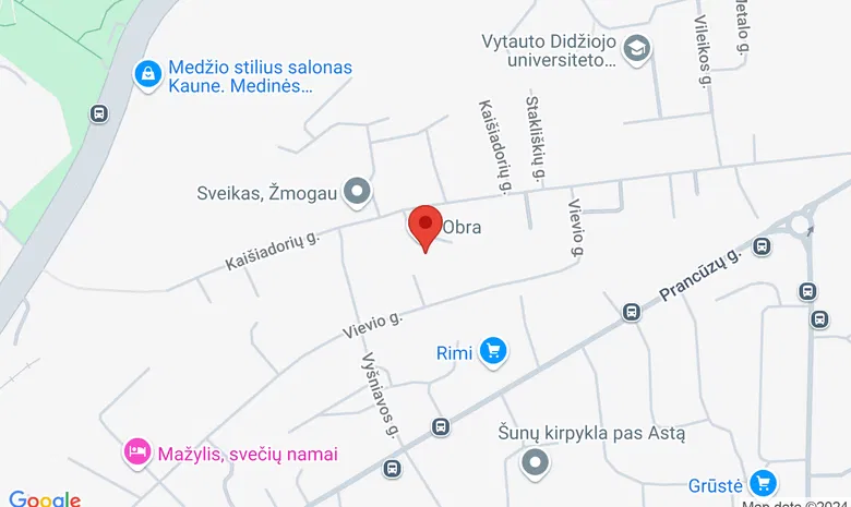 VšĮ "Aukodeita" žemėlapis