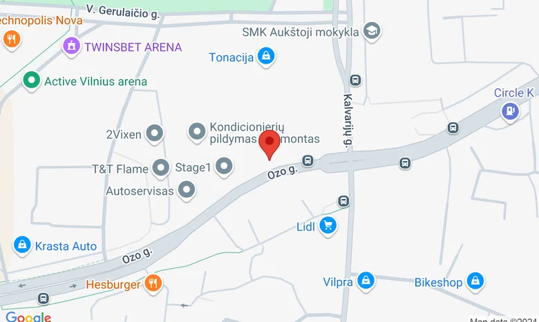 Ozo kino salė žemėlapis