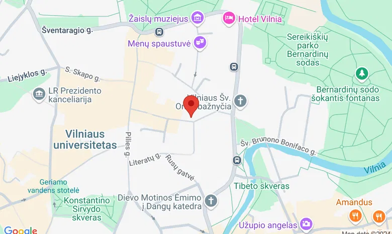 Baltijos gintaro meno centras žemėlapis