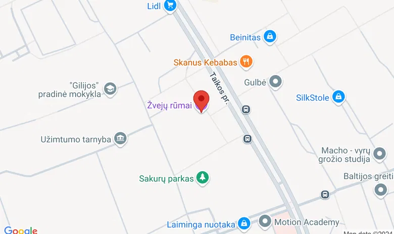 Žvejų rūmai žemėlapis