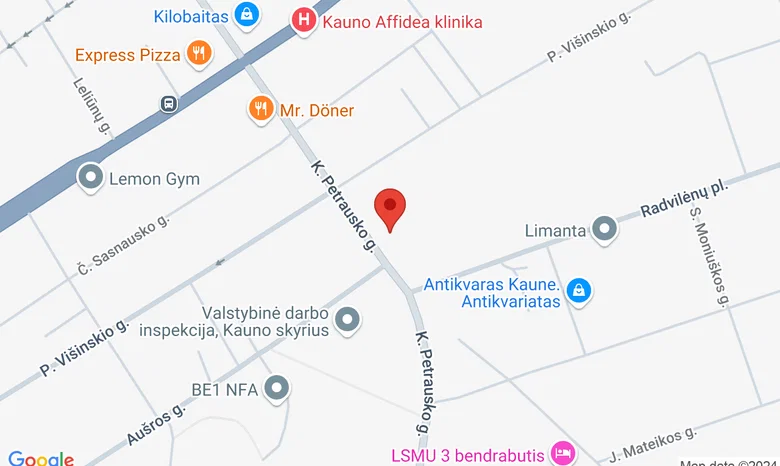 K. Petrausko gatvė 13 žemėlapis