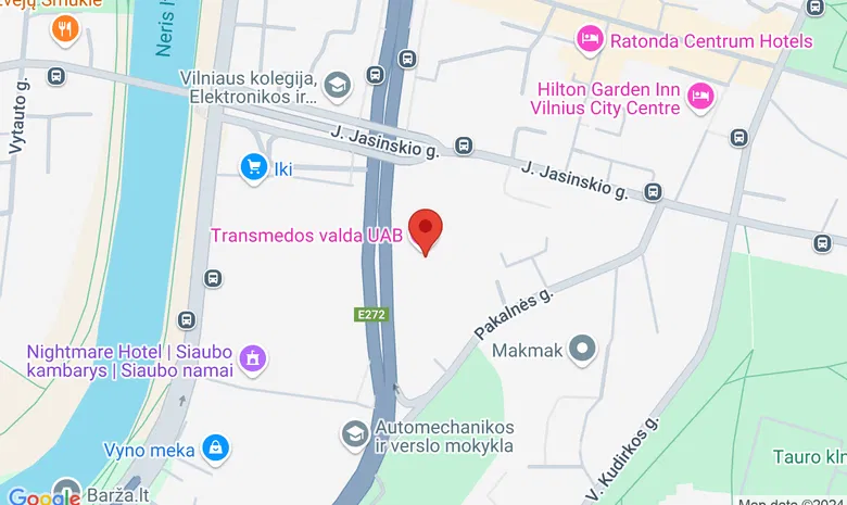 Jasinskio g. 14, Europa City viešbutis žemėlapis