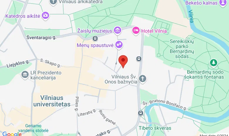 Teatras "Meno Fortas" žemėlapis