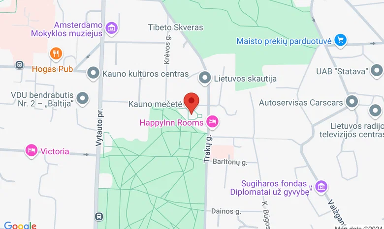 Kauno mečetė žemėlapis