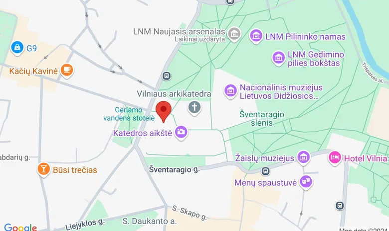 Vilniaus katedros varpinė žemėlapis