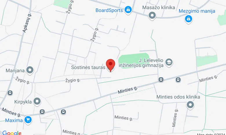 Vilniaus sporto mokykla „Tauras“ žemėlapis