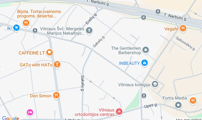 Vilnius, UAB "Mokesčių Srautas" žemėlapis