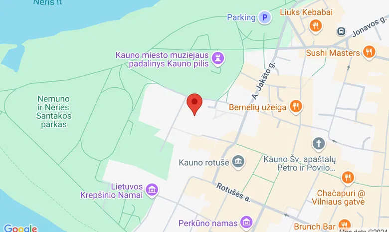 Kauno arkivyskupijos šeimos centras žemėlapis