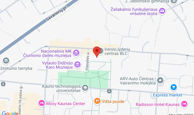 Restoranas „Architektai“ žemėlapis