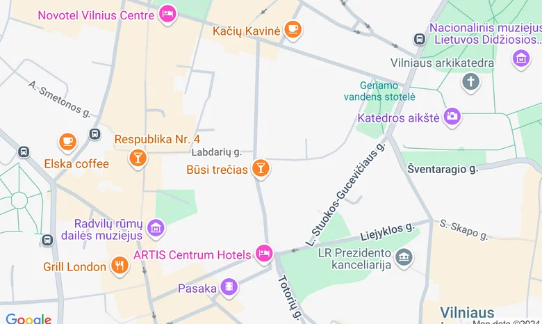GYVAS baras žemėlapis
