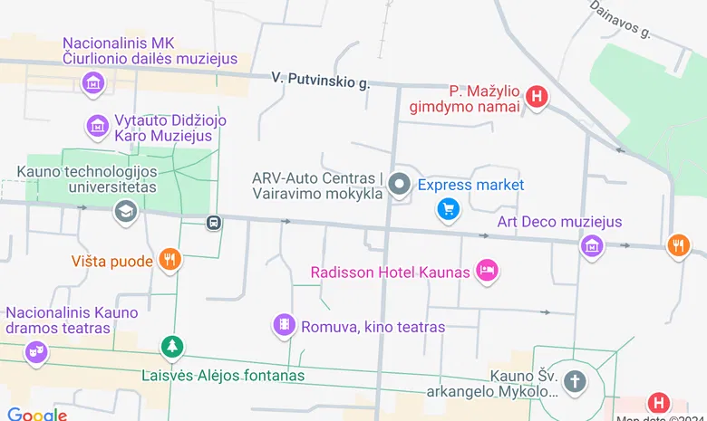 KTU Aula  žemėlapis