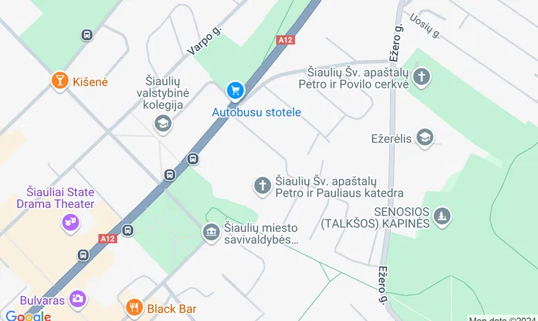 Kurtuvėnai žemėlapis