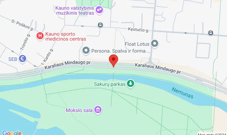 Karaliaus Mindaugo prospektas žemėlapis