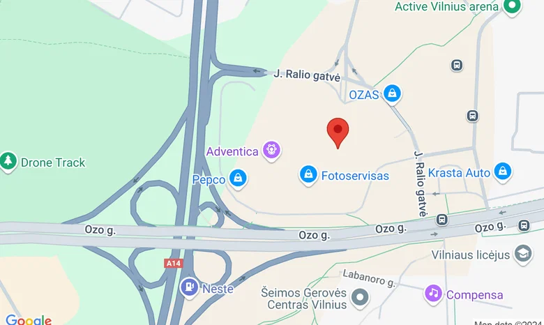 Knygynas Vaga, PPC Ozas žemėlapis