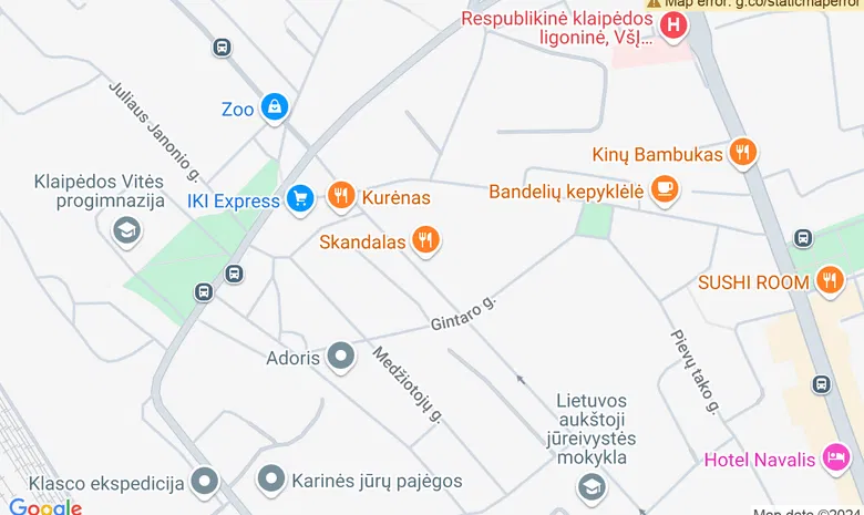 Skandalas - baras žemėlapis
