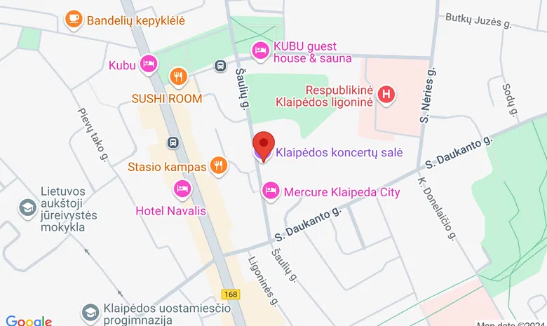 Klaipėdos koncertų salė žemėlapis