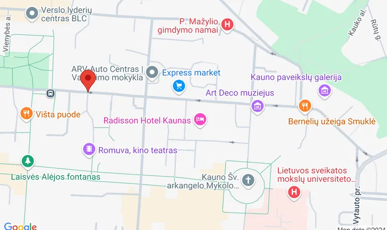 OlyBet Sports Bar Donelaičio Kaunas žemėlapis