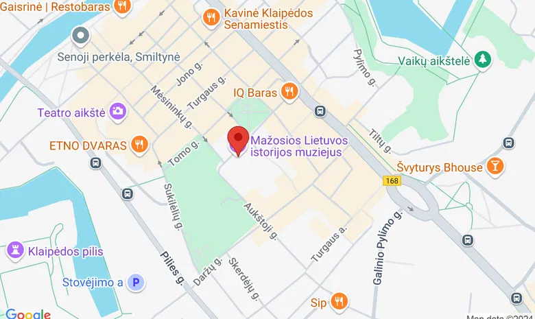 Mažosios Lietuvos istorijos muziejus žemėlapis