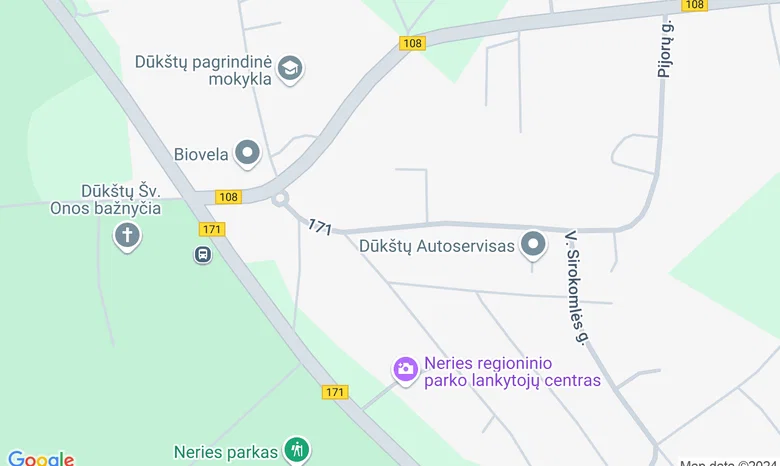 Karmazinų poilsiavietė, Neries regioninis parkas žemėlapis