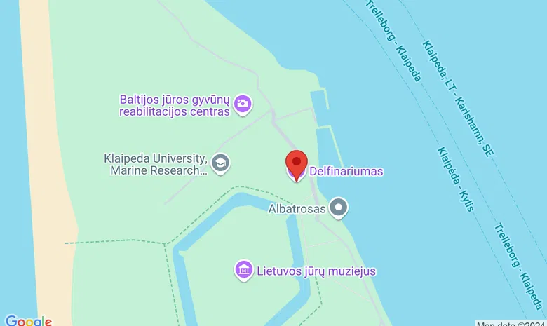 Delfinariumas  žemėlapis