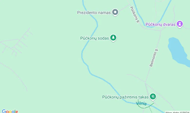 Poilsio ir pramogų centras "Belmontas" žemėlapis