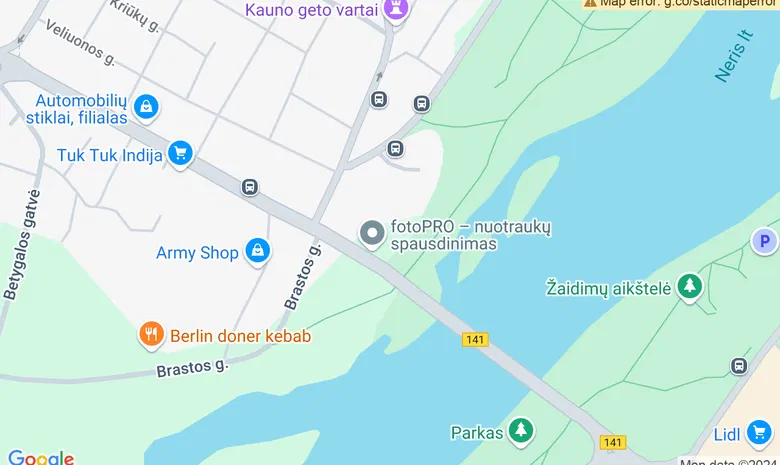 Verslo centras "Dailė" žemėlapis
