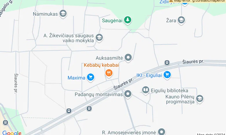 Sporto klubas „Šiaurė“ žemėlapis