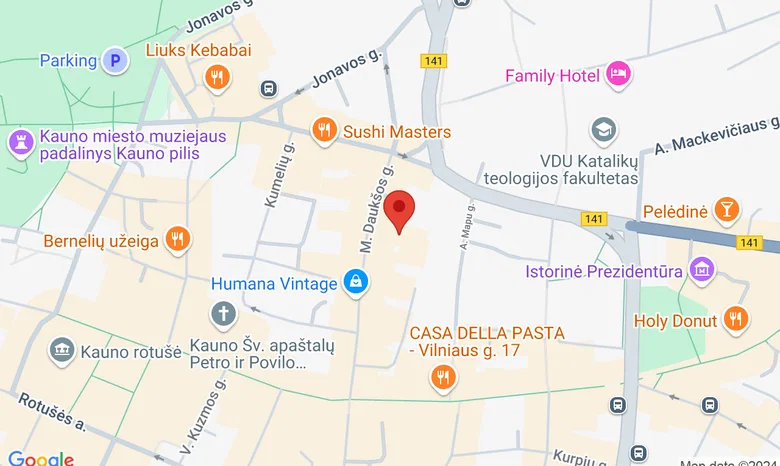 Kauno mažasis teatras žemėlapis
